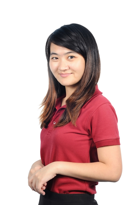 Asian middle business woman profile.
